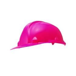 Cap Safety Peak Bright Pink Lined