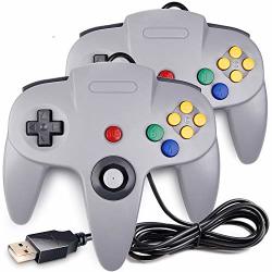 USB Version 2 Pack Classic N64 Controller Innext N64 Wired USB PC Game Pad Joystick N64 Bit USB Wired Game Stick For Windows PC