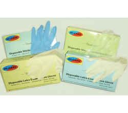 Examination Gloves Latex Powdered Medium