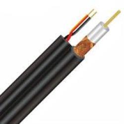 Securnix 100m Siamese Coax Cable RG59 + Power Cable in Black