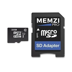 Memzi Pro 32GB Class 10 90MB S Micro Sdhc Memory Card With Sd Adapter For Samsung Galaxy S8 S8+ S8 Plus S7 S7 Edge S7