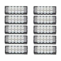 Terminal Strip 5 Positions Dual Row Covered Electric Barrier Screw Terminal Block Wire Connector 10 Pieces Terminal Strip 5 Positions Dual Row Covered Electric Barrier Screw Terminal Block Wire Connector 10 Pieces