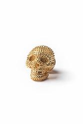 Fancy Skull Gold Metal Lapel Pin