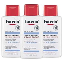Eucerin Skin Calming Itch Relief Treatment Lotion 6.8 Fluid Ounce Pack Of 3