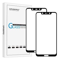 Orzero 2 Pack For Nokia 7.1 Plus Not For Nokia 7.1 Tempered Glass Screen Protector Full Adhesive 2.5D Arc Edges 9 Hardness HD Anti-scratch Full-coverage Lifetime Replacement Warranty