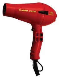 Heat Turbo 3300 Hairdryer - Black & Red