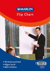 Marlin Flip Chart Paper - Bond 40 Sheets