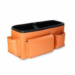 Zjwz Car Back Seat Organiser Car Seat Organizer Protector With Toy bottles tissue Boxholder Storage 1 Pack Orange