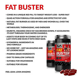 La Muscle Fat Buster: Amazing Quad-action Natural & 100% Safe Fat Burner And Weight Loss Suppleme...
