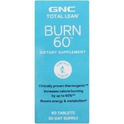 GNC Total Lean Burn 60 Thermogenic Dietary Supplement Cinnamon 60 Tablets