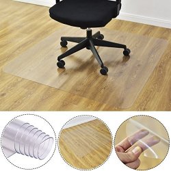Rectangular Non Slip Computer Chair Hardwood Floor Protector for Office and Home Tenozek 47x 35 Desk Chair Mat 