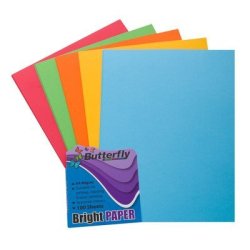 Butterfly Bright Paper Assorted 100EA