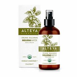 Alteya Organic Melissa Water Spray 240 Ml Glass Bottle- 100% Usda Certified Organic Pure Natural Floral Water Steam-distilled From Fresh Hand Picked Melissa Officinalis Leaves