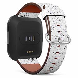 Compatible With Fitbit Versa Fitbit Versa 2 Fitbit Versa Lite Leather Wristband Bracelet With Quick-release Spring Pins -tile Inc