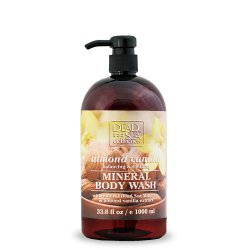Dead Sea Collection Almond Vanilla Mineral Body Wash Large 33.8 Oz 2 Pack