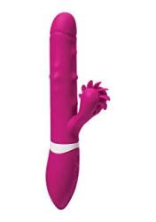 Doc Johnson Ivibe Select Iroll Silicone Rabbit-style Vibrator Pleasure Beads Pink 1 Count