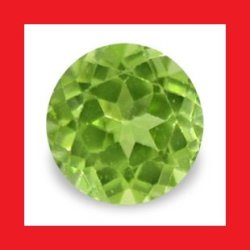 Peridot Natural Burma - Vibrant Green Round Cut - 0.300cts