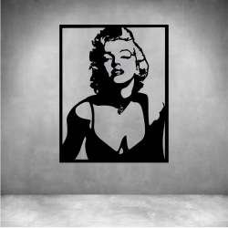 Marilyn Monroe - Matt Black L 400 X H 600MM