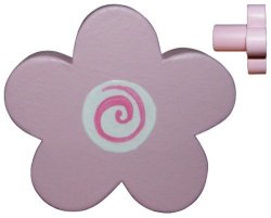 Flower Shaped Drawer Knob Pastel Pink