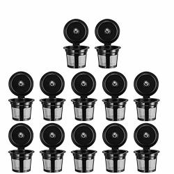 Kiorc 12 Packs Reusable K Cups For Keurig 2.0 And 1.0 Brewers Newest Universal Fit Re Coffee Reusable