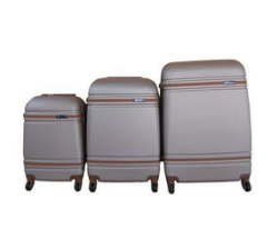 3 Piece Nexco Travel Bag Set - Light Brown