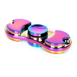 Finger Spinner Rainbow Color 2 Sides Fidget Spinner Toy Relieve Stress High Speed Focus Toy For Killing Time Rainbow