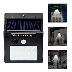 Meiliio Solar Light Outdoor 30 LED Motion Sensor Solar Powered Light With On off Wireless Weatherproof Security Wall Lights For Patio Deck Yard Garden