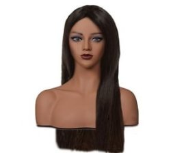 Wig Cosplay 22" Natural Straight Full Lace Frontal Wig 100 Unprocessed Human Hair