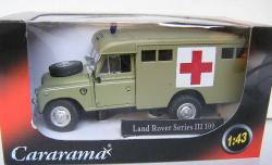 Cararama Hongwell Diecast Model Car Land Rover Series Iii 3 109 " Inch Army Military Ambulance 1 43