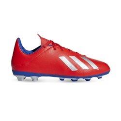 Adidas Junior X 18.4 Fg Red blue silver Boots