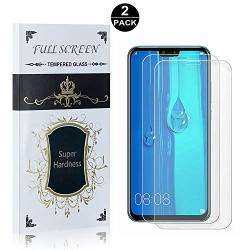 UNEXTATI Screen Protector Film Tempered Glass Screen Protector Compatible with Y9 2019 HD Clear Tempered Glass Film for Huawei Y9 2019 2 Pack 