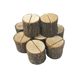 10 Pcs Rustic Wooden Place Card Table Number Wedding Card Holders For Home Birthday Party Wedding Decorations