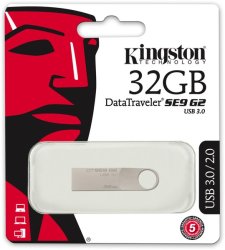 Kingston Datatraveler SE9 G2 USB 3.0 Flash Drive - 32GB