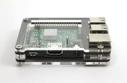 The Slim Zebra Case For Raspberry Pi 3 Pi 2 Pi B+ Black Ice C4LABS