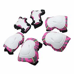 Hui Jin Knee Elbow Pads And Wrist Child's Pad Set Protective Gear Pink