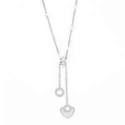 Stainless Steel Silver Pendant With Heart Charm