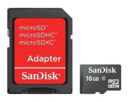 SanDisk 16GB Micro Sd+adaptor