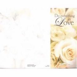 Concordia Publishing House 92946 Bulletin-w-do Everything In Love 1 Corinthians 16-14