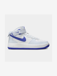 Nike Junior Air Force 1 Mid Grey blue white Sneaker