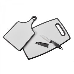 Mainstays 3PC Cutting Board And Knife Set