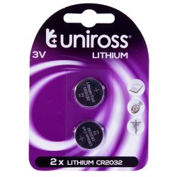 Uniross CR2032 BP-2 Lithium Coin UL463987