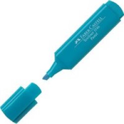Faber-Castell Textliner 1546 Highlighter - Pastel Turquoise Box Of 10