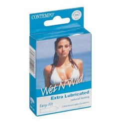 Contempo Wet N Wild Condom 3'S