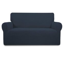 Stretch Couch Cover Blue 190-230CM