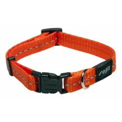 Rogz Classic Reflective Dog Collars - S Orange