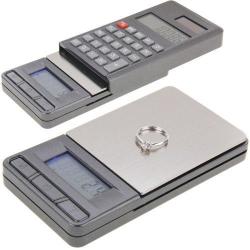 2 In 1 Electronic Pocket 1000G X 0.1G Jewelry Digital Scale Balance + Calculator With Digits Lcd...