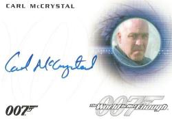 Carl Mccrystal - James Bond "archives" 2015 - "autograph Card A260 "limited Edition