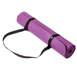 Jr Professional 6MM Yoga Exercise Mat With Carrying Strap
