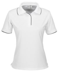 Biz Collection Elite Ladies Golf Shirt - White BIZ-3605