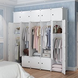 Maginels Closet Wardrobe Armoire Cube Storage Organizer For Clothes Bedroom With Drawer Portable White 25 Cube R3977 00 Bedroom Pricecheck Sa